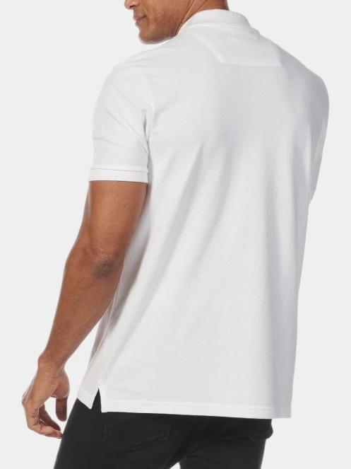 tricou cu guler pt. barbati Musto Ess Pique Polo alb 4