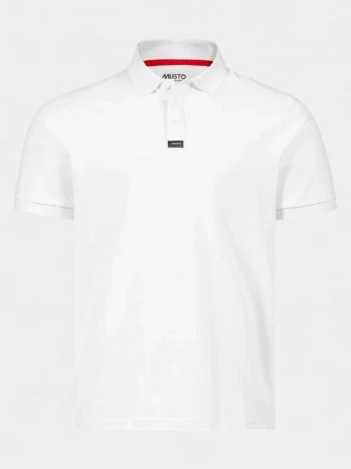 tricou cu guler pt. barbati Musto Ess Pique Polo alb 5