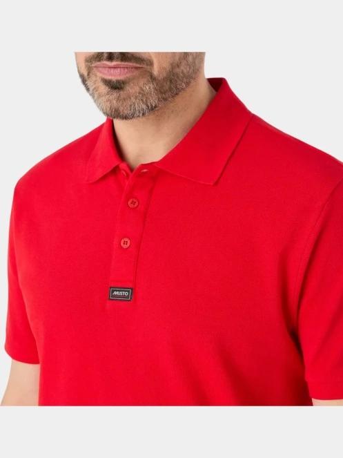 tricou cu guler pt. barbati Musto Ess Pique Polo rosu 4