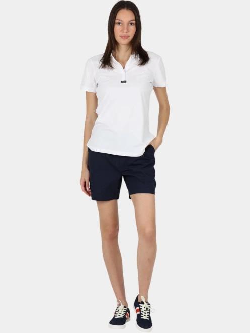 tricou cu guler pt. femei Musto W Ess Pique Polo alb 5