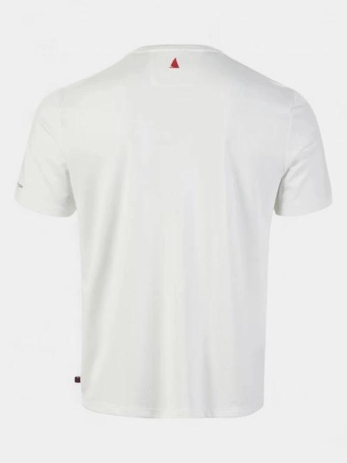 tricou pentru sport, cu maneci scurte pt. barbati Musto M Evo Crew Sunblock Ss Tee alb 3