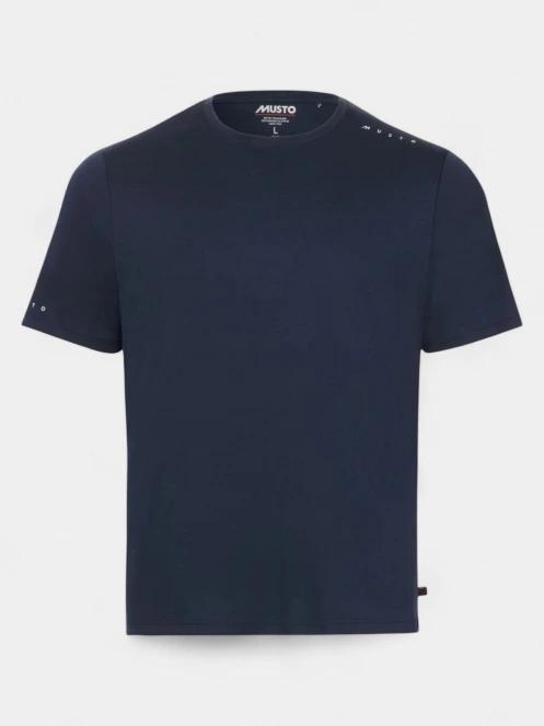 tricou pentru sport, cu maneci scurte pt. barbati Musto M Evo Crew Sunblock Ss Tee albastru inchis 2
