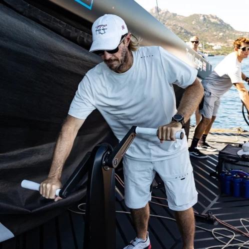 tricou pentru sport, cu maneci scurte pt. barbati Musto M Evo Crew Sunblock gri 7