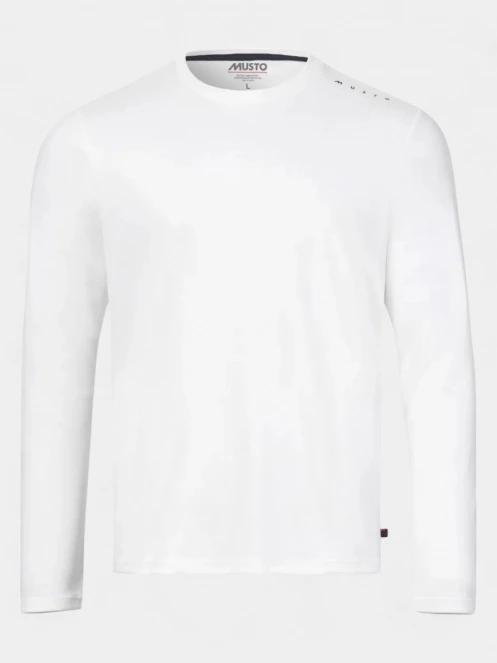 tricou cu maneci lungi, pentru sport pt. barbati Musto M Evo Crew Sunblock Ls Tee alb 2
