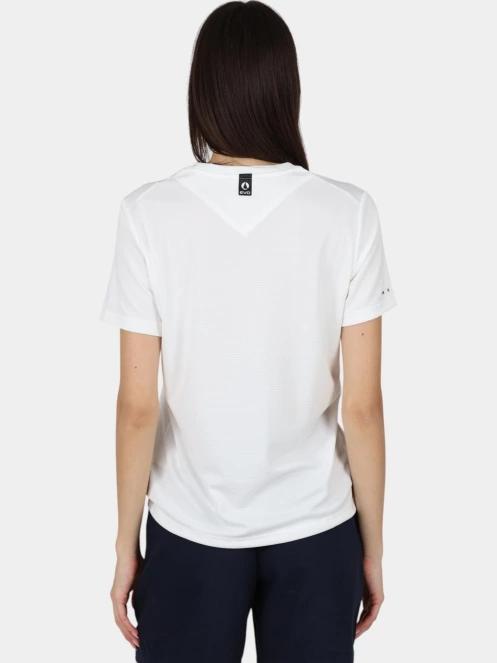 tricou pentru sport, cu maneci scurte pt. femei Musto W Evo Crew Sunblock Ss Tee alb 4