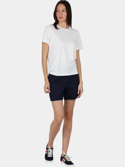 tricou pentru sport, cu maneci scurte pt. femei Musto W Evo Crew Sunblock Ss Tee alb 5