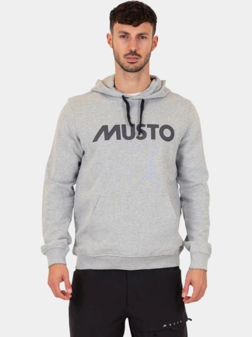 pulover cu gluga pt. barbati Musto M Musto Logo Hoodie gri 2