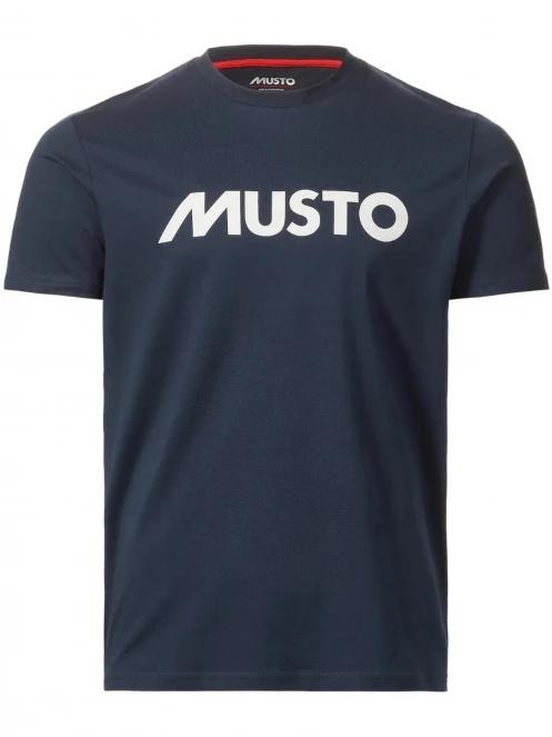 tricou cu maneci scurte pt. barbati Musto M Musto Logo Tee albastru inchis 4