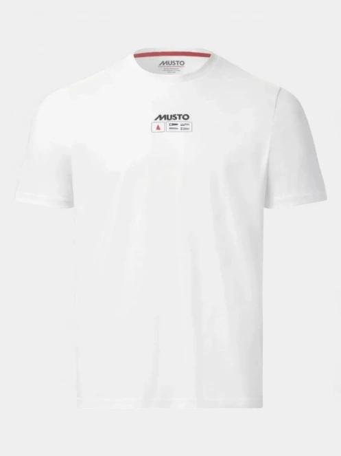 tricou cu maneci scurte pt. barbati Musto M Musto Logo Ss Tee alb 2