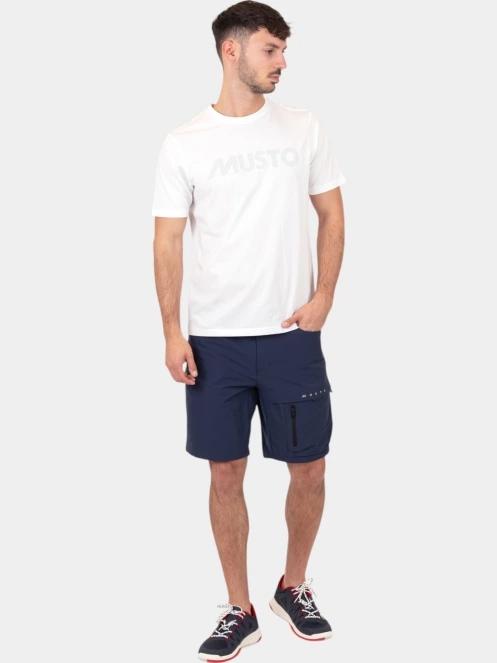 tricou cu maneci scurte pt. barbati Musto M Musto Logo Ss Tee alb 5