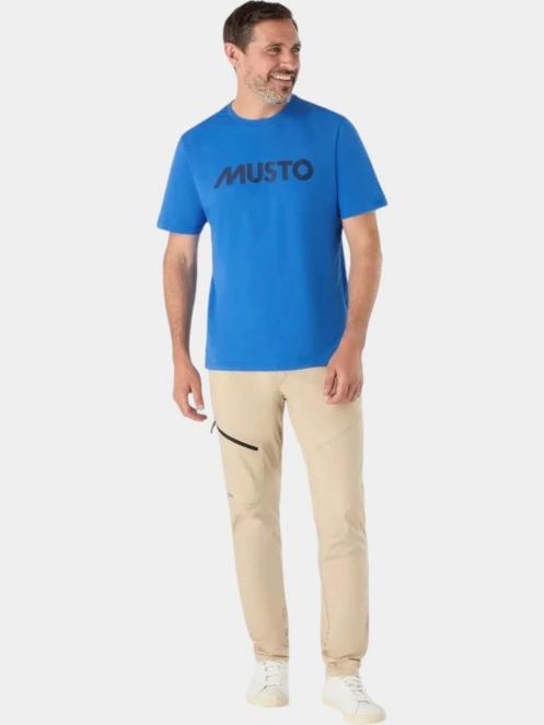 tricou cu maneci scurte pt. barbati Musto M Musto Logo Ss Tee albastru 2