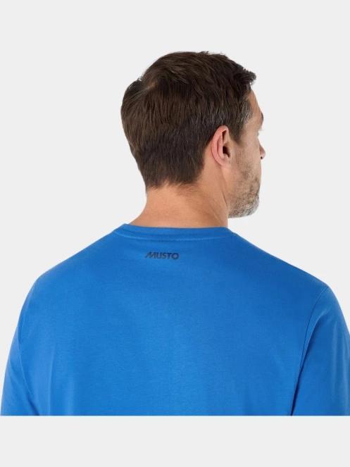 tricou cu maneci scurte pt. barbati Musto M Musto Logo Ss Tee albastru 5