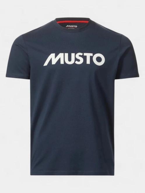 tricou cu maneci scurte pt. barbati Musto M Musto Logo Ss Tee albastru inchis 4