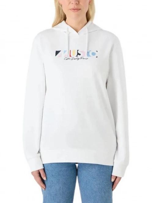 pulover cu gluga pt. femei Musto W 1964 Hoodie alb 2