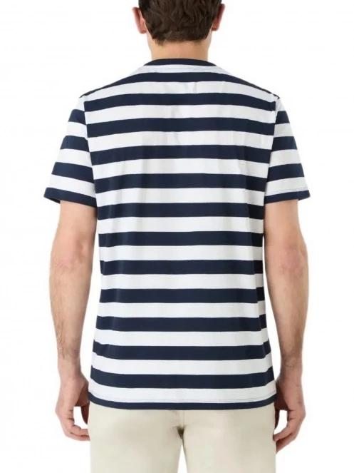 tricou cu maneci scurte pt. barbati Musto M Classic Striped Ss Tee albastru inchis 3