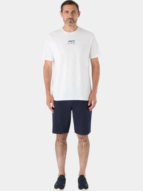 tricou cu maneci scurte pt. barbati Musto M Flag Ss Tee alb 2