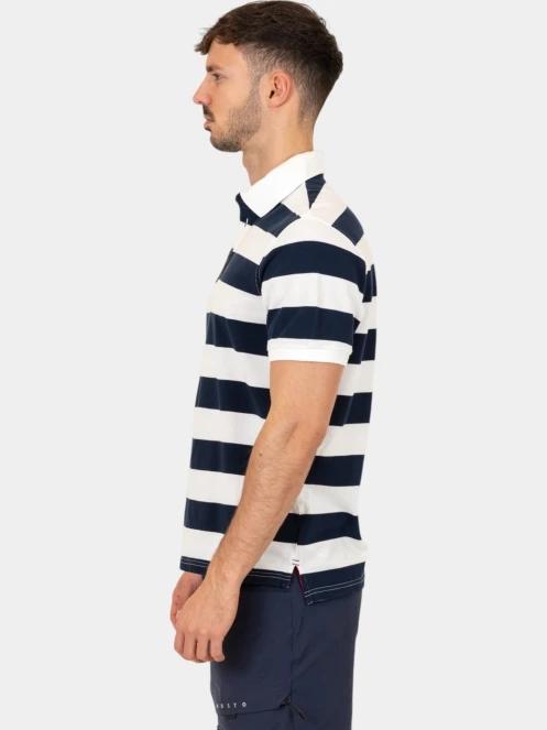 tricou cu guler pt. barbati Musto M Original Striped Ss Polo albastru inchis 3