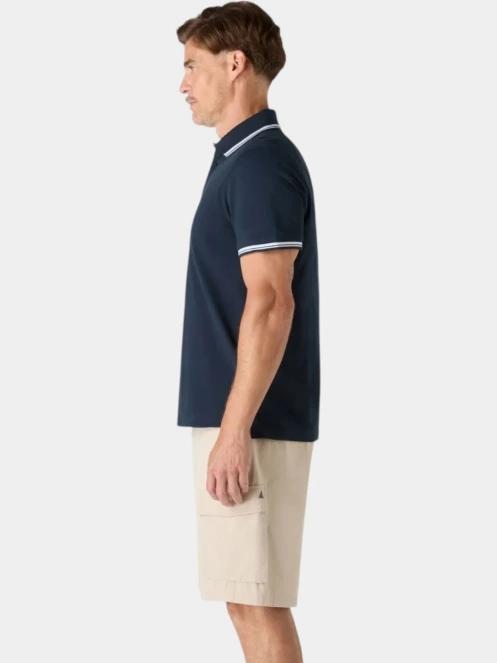 tricou cu guler pt. barbati Musto M Original Tipped Pi albastru inchis 3