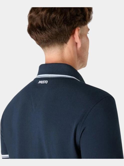 tricou cu guler pt. barbati Musto M Original Tipped Pi albastru inchis 6