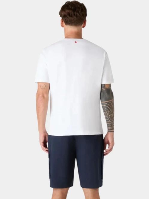 tricou cu maneci scurte pt. barbati Musto M Marine Graphic SS alb 3