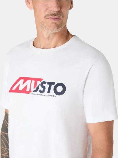 tricou cu maneci scurte pt. barbati Musto M Marine Graphic SS alb 4