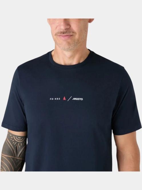 tricou cu maneci scurte pt. barbati Musto M Marine Graphic SS albastru inchis 4