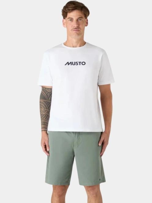 tricou cu maneci scurte pt. barbati Musto M Classic SS Tee alb 2