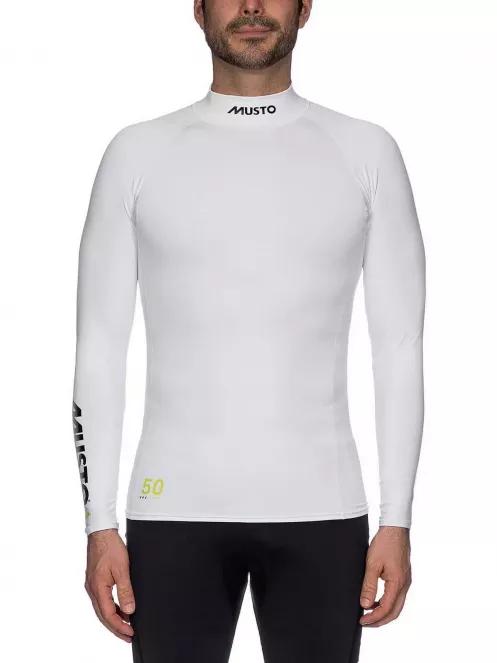 tricou pentru navigatie, cu maneci lungi pt. barbati Musto Spf Rash Guard L/S alb 2