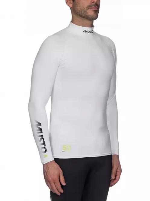 tricou pentru navigatie, cu maneci lungi pt. barbati Musto Spf Rash Guard L/S alb 3