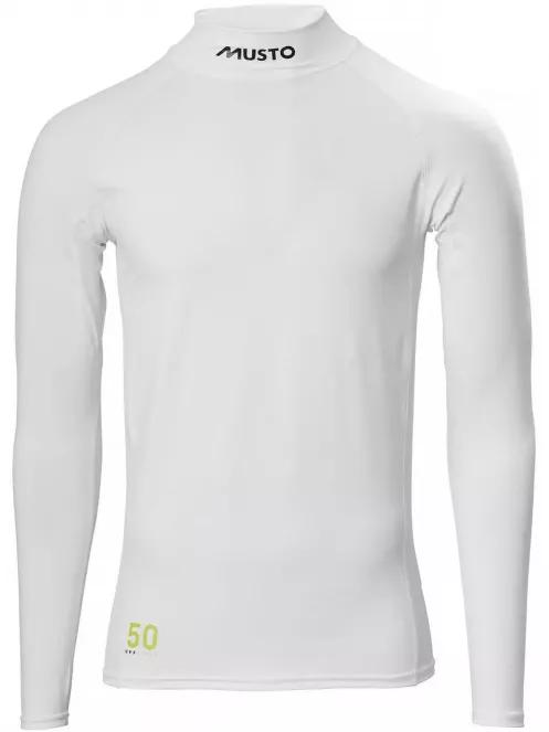 tricou pentru navigatie, cu maneci lungi pt. barbati Musto Spf Rash Guard L/S alb 5