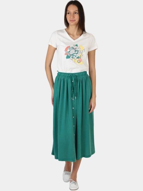 fusta midi pt. femei TBS Myrnojup verde 6