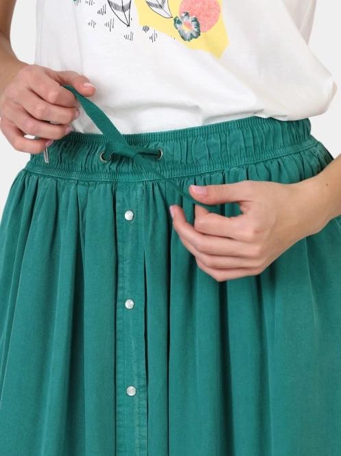 fusta midi pt. femei TBS Myrnojup verde 7
