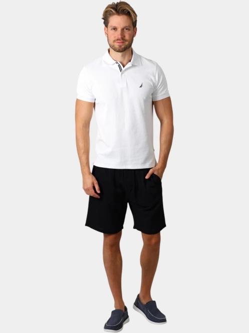 tricou cu guler pt. barbati Nautica Cast Polo Shirt alb 5