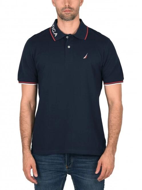 tricou cu guler pt. barbati Nautica Bromley Polo Shirt albastru inchis 2