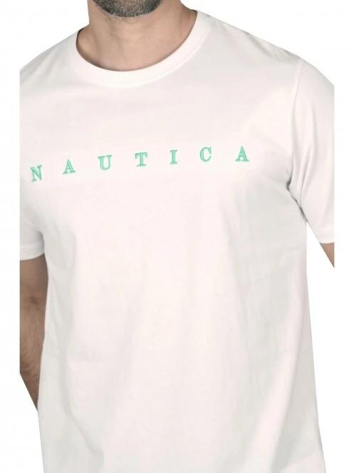 tricou cu maneci scurte pt. barbati Nautica Holm T-Shirt alb 5