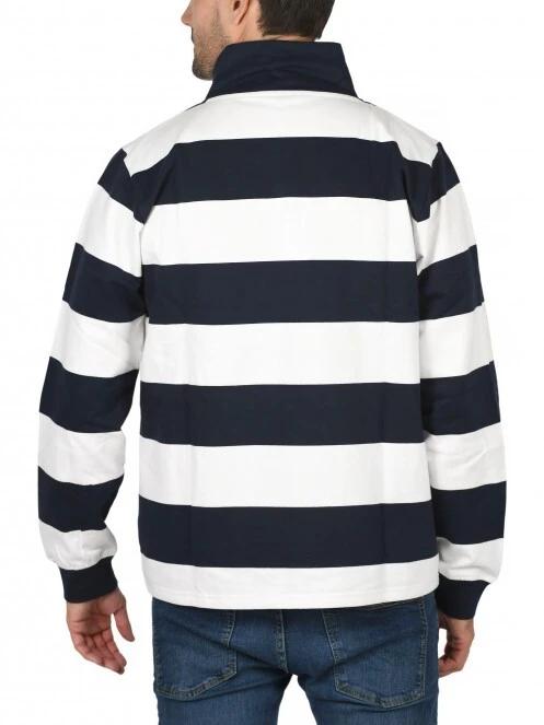 tricou cu maneci lungi si guler pt. barbati Nautica Foxen 1 Zip Top albastru inchis 4