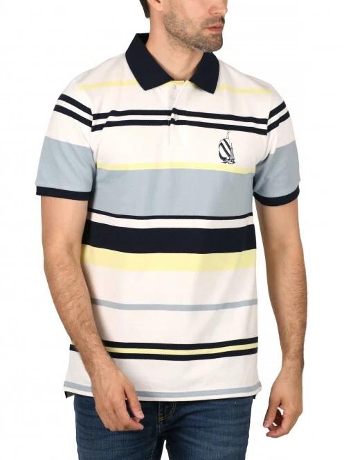 tricou cu guler pt. barbati Nautica Merlot Polo Shirt alb 2