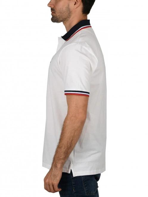 tricou cu guler pt. barbati Nautica Odell Polo Shirt alb 3
