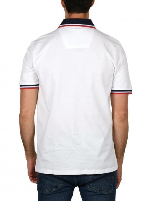 tricou cu guler pt. barbati Nautica Odell Polo Shirt alb 4