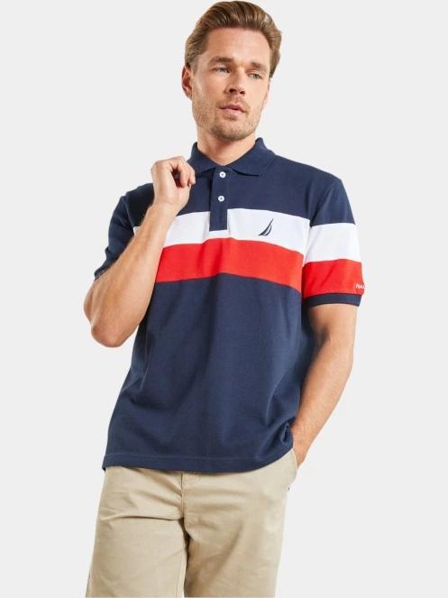tricou cu guler pt. barbati Nautica Ike Polo Shirt albastru inchis 2