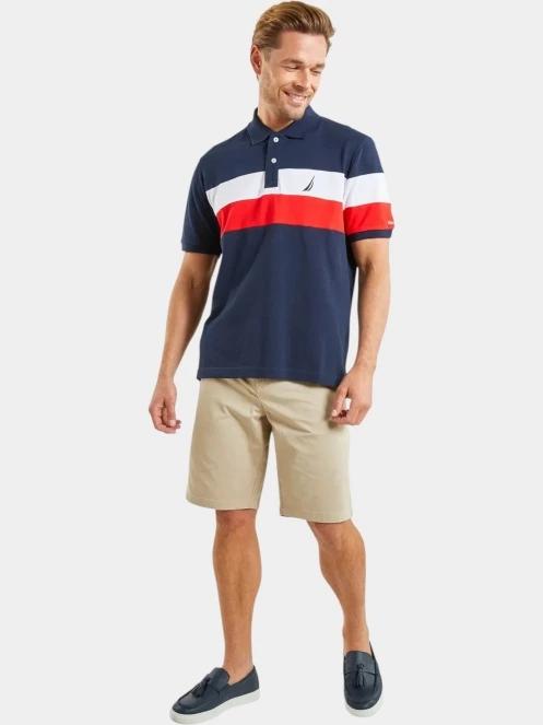 tricou cu guler pt. barbati Nautica Ike Polo Shirt albastru inchis 4
