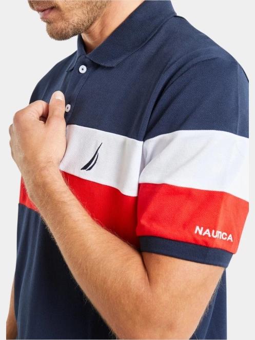 tricou cu guler pt. barbati Nautica Ike Polo Shirt albastru inchis 5