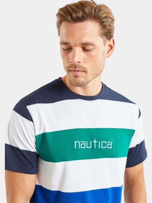 tricou cu maneci scurte pt. barbati Nautica Dakari T-Shirt alb 5