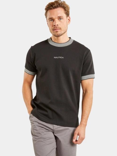tricou cu maneci scurte pt. barbati Nautica Cannon T-Shirt negru 2