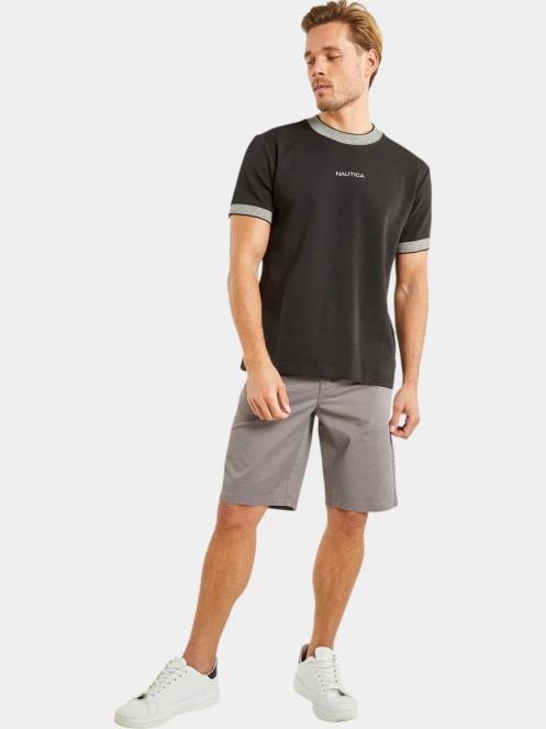 tricou cu maneci scurte pt. barbati Nautica Cannon T-Shirt negru 4