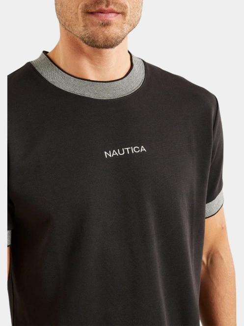 tricou cu maneci scurte pt. barbati Nautica Cannon T-Shirt negru 5