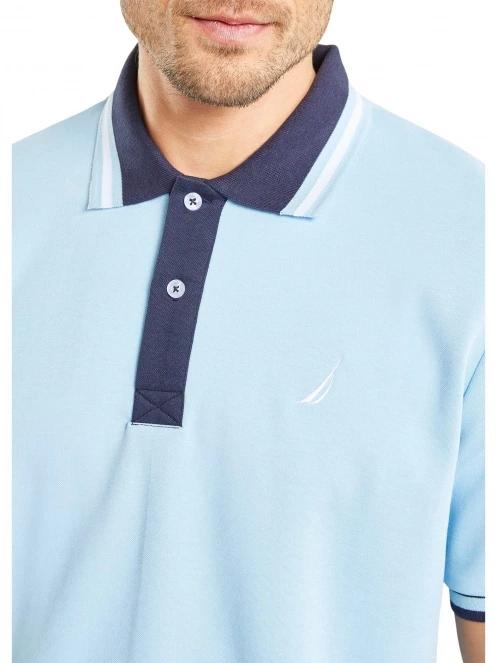 tricou cu guler pt. barbati Nautica Langley Polo Shirt albastru deschis 5