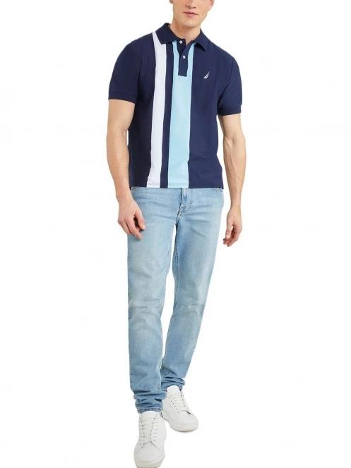 tricou cu guler pt. barbati Nautica Cambridge Polo Shirt albastru inchis 4