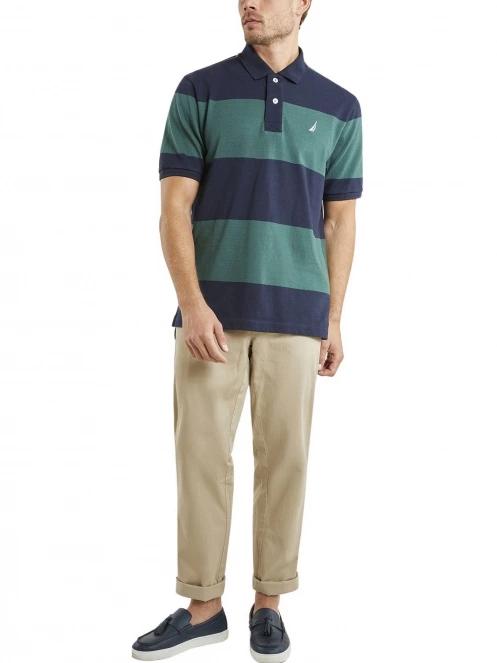 tricou cu guler pt. barbati Nautica Thornton Polo Shirt verde 4