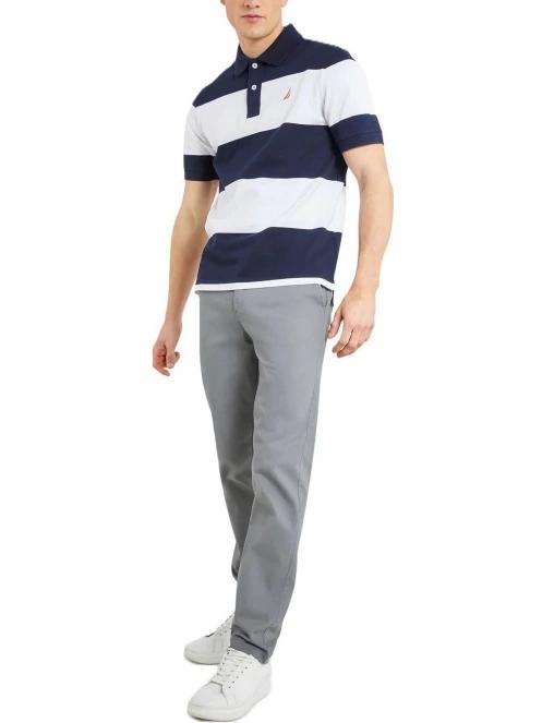 tricou cu guler pt. barbati Nautica Thornton Polo Shirt alb 4